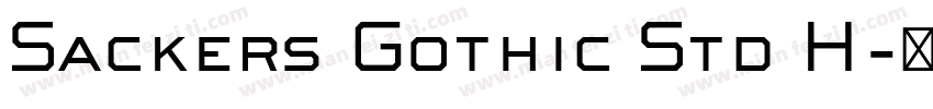 Sackers Gothic Std H字体转换